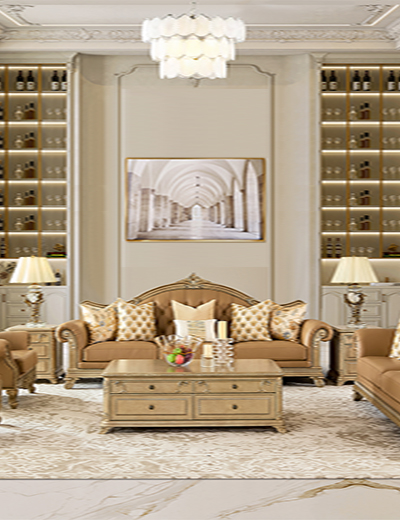 融峰国际家居-RF法式大宅/真皮沙发组合