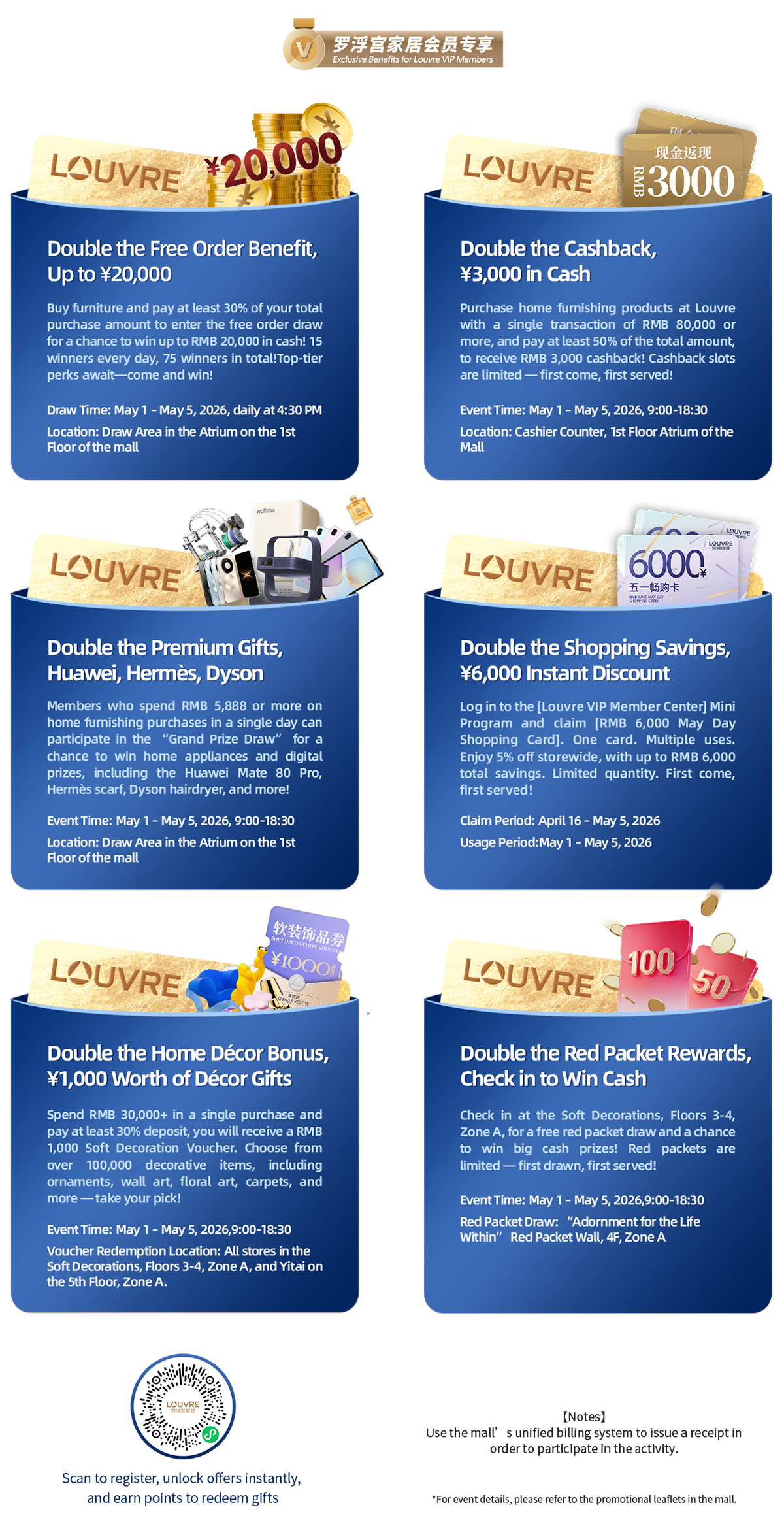 罗浮宫2026年五一促销政策